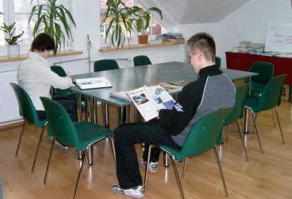 Biblioteka szkolna.