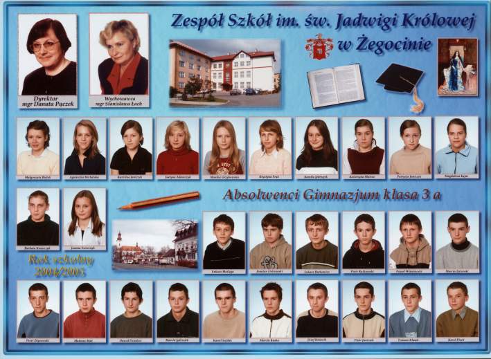 Absolwenci Gimnazjum w �egocinie - 2005 r.